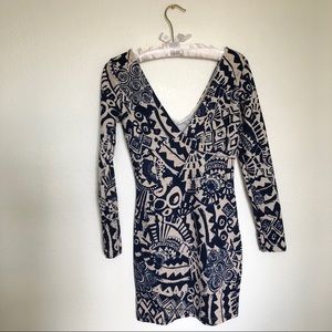 Tribal print mini dress